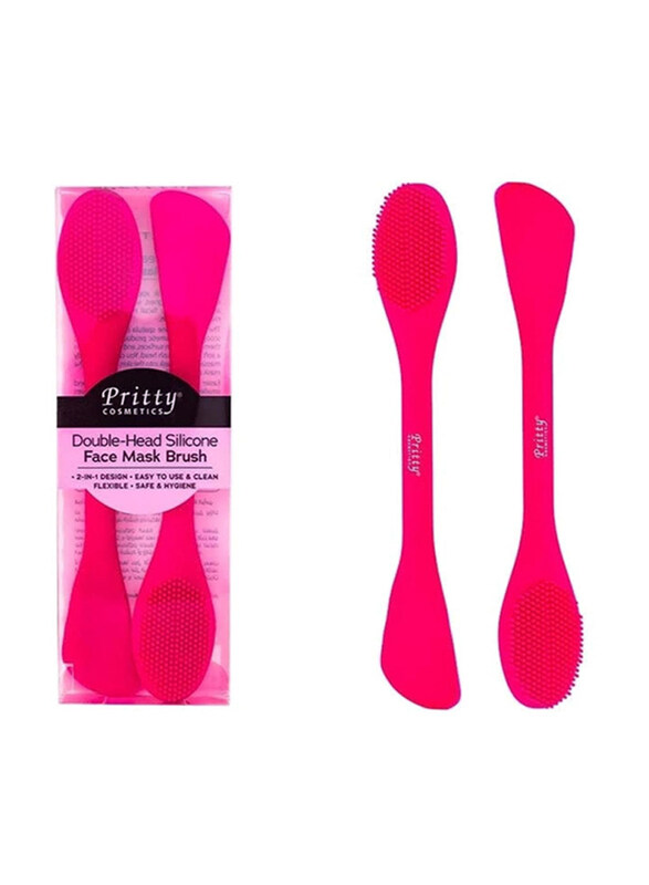 

Pritty Face Mask Brush Dual End Silicone, 2 Piece
