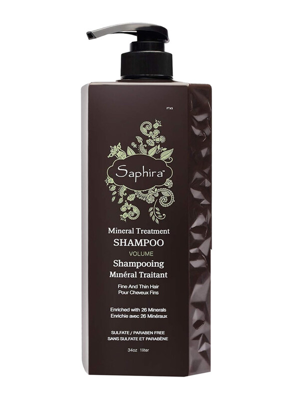 

Saphira Mineral Treatment Shampoo for Fine Hair, 1 Liter, MTS