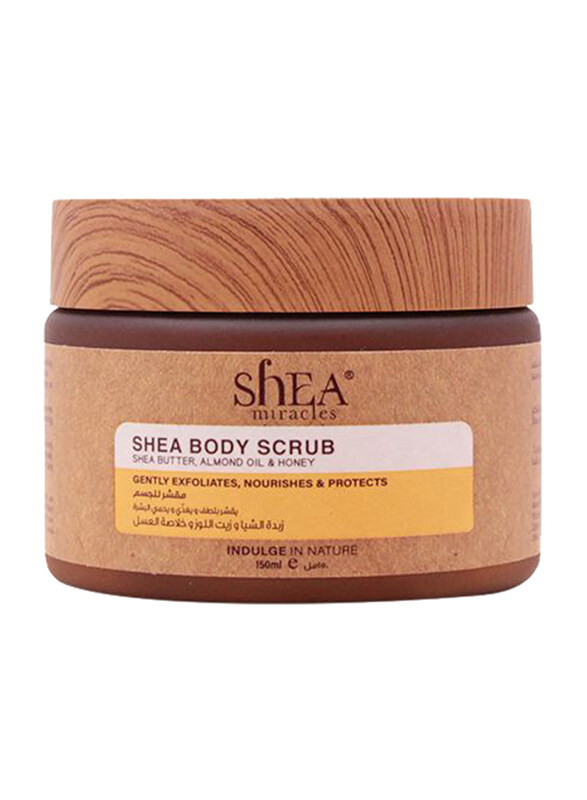 

Shea Miracles Almond Oil & Honey Shea Body Scrub, 150ml