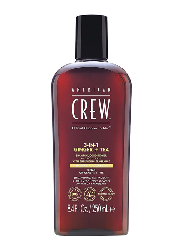 

American Crew 3-in-1 Ginger + Tea Shampoo Conditioner & Body Wash, 250ml