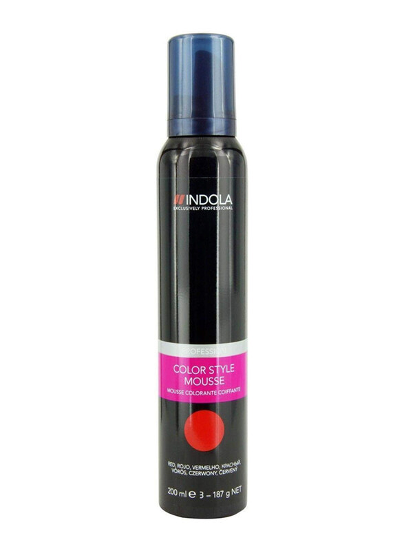 

Indola Colour Style Mousse Hair Colour, 200ml, Red