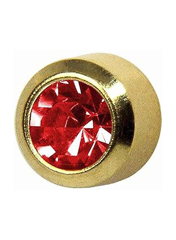 

Caflon Safetec 24ct Gold Plated Earring Unisex with Crystal Bezel Set July