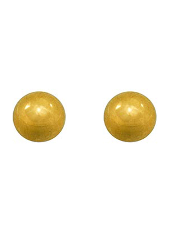 

Caflon Safetec 18ct Gold Plated Gold Ball Earring Unisex