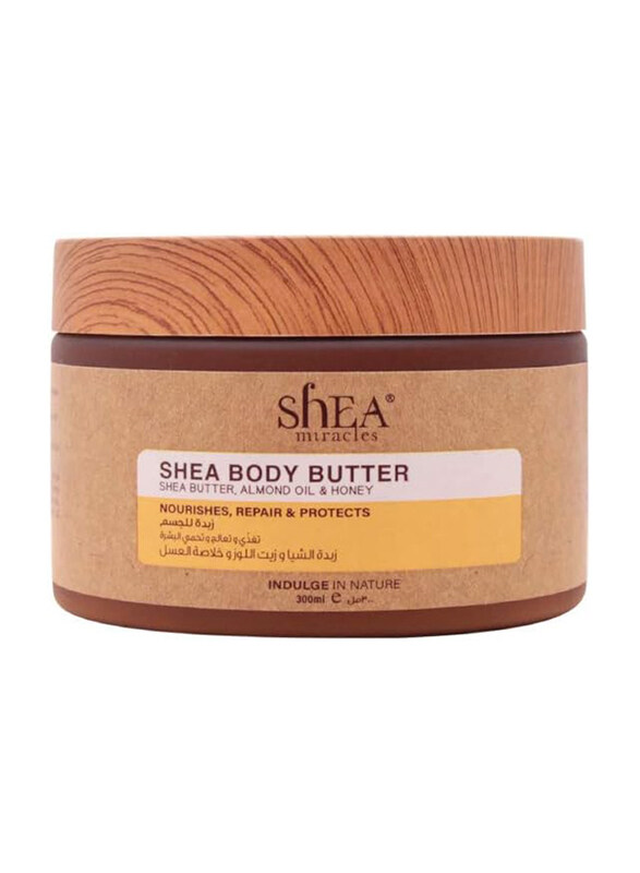 

Shea Miracles Almond Oil & Honey Shea Body Butter, 300ml