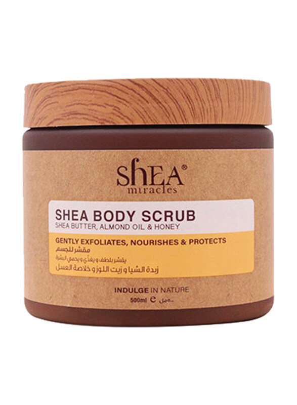 

Shea Miracles Almond Oil & Honey Shea Body Scrub, 500ml