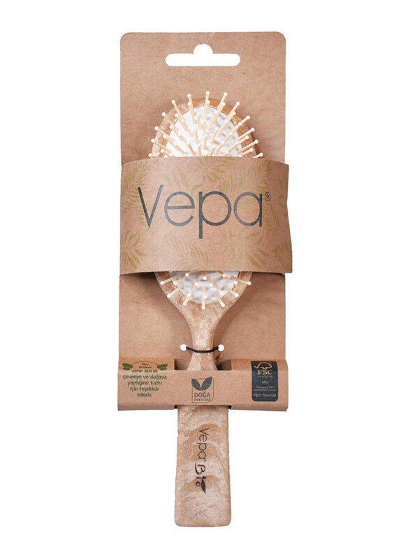 

Vepa Bio-503 Wooden Hair Brush, for All Hair Types, 1 Piece
