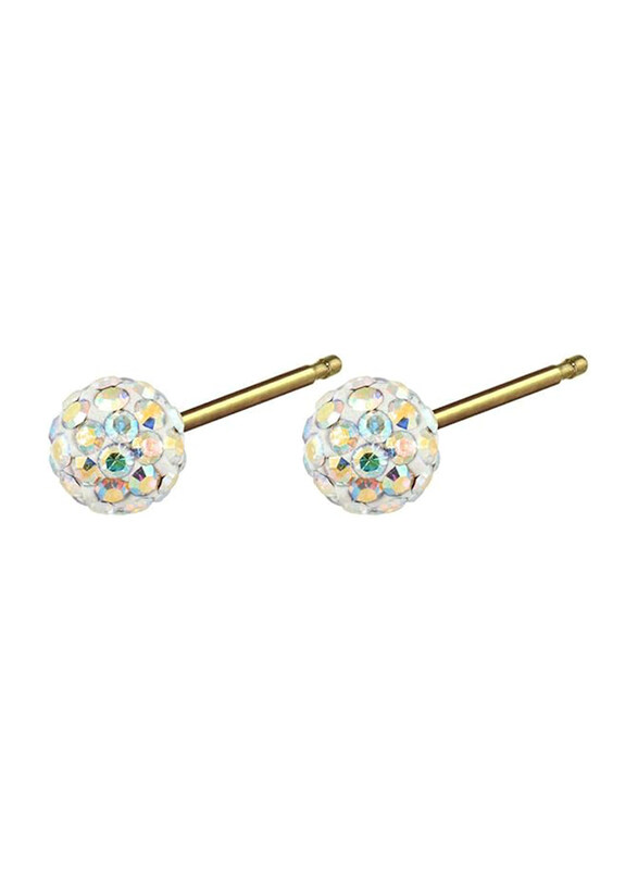 

Caflon Fashion Gold Plated Glitterball 4.5mm Earring for Women