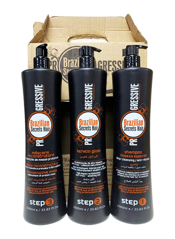 

Brazilian Secrets Hair Progressive Kit, 3 x 1000ml