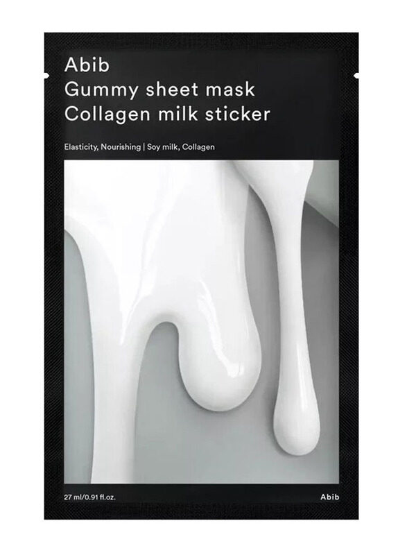 

Abib Gummy Sheet Mask Collagen Milk Sticker, 27ml