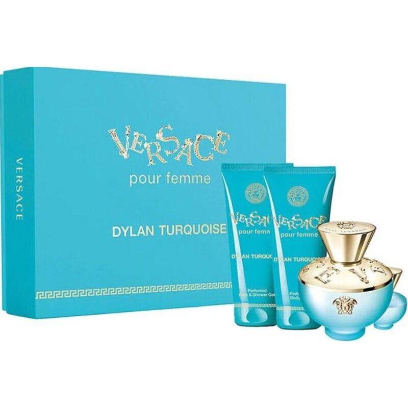 

Versace Dylan Turquoise Eau De Toilette For Her 100Ml Set