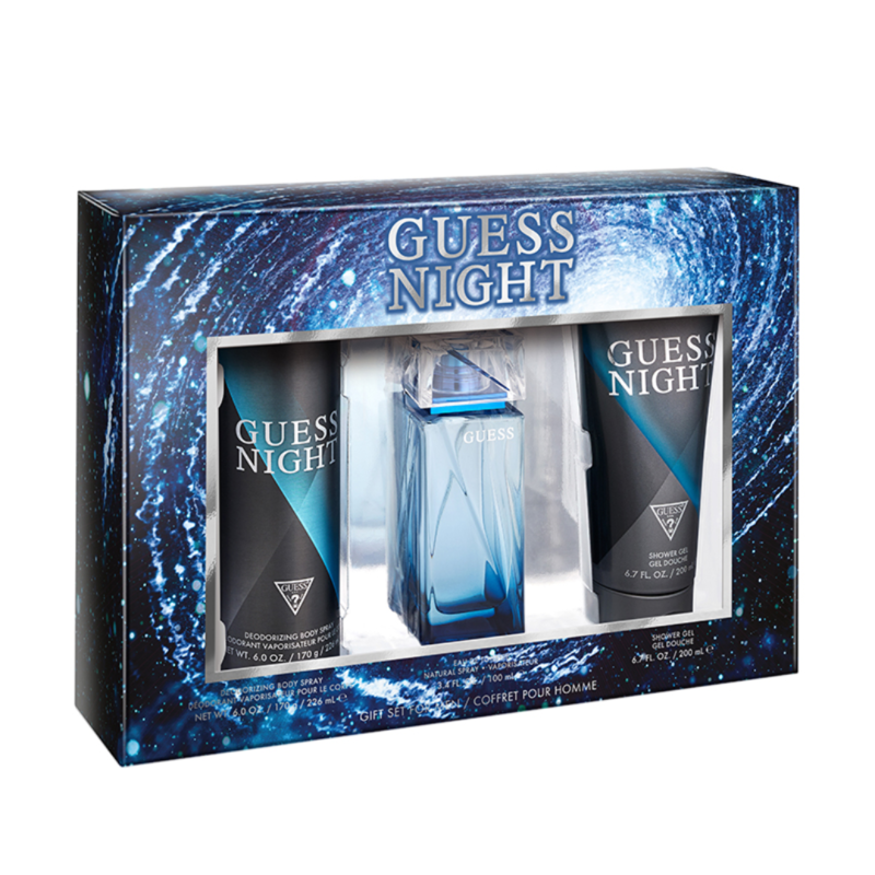 

Guess Night For Him Eau De Toilette 100Ml 3-Piece Set