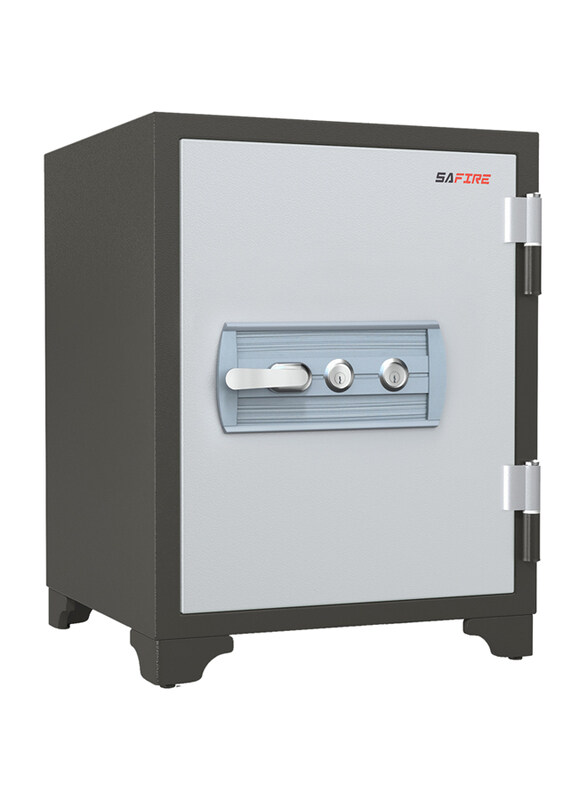 

Safire 2-Key Locks Fire Resistant Safe, FR-560 2KL, Charcoal Grey/Light Grey