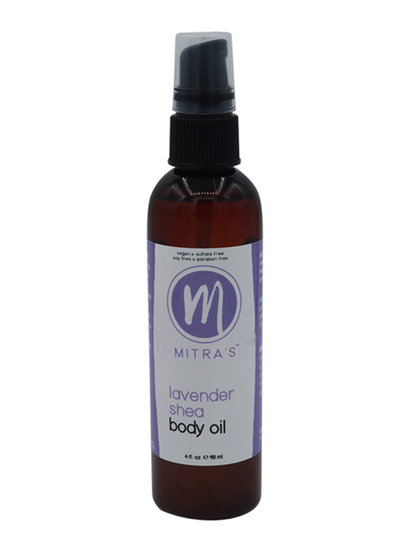 Mitra's Bath & Body Lavender Shea Body Oil, 118ml