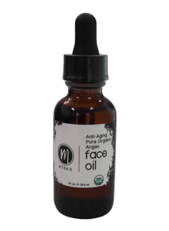 Mitra's Bath & Body Pure Organic Anti-Aging Argan Face Oil, 29.6ml