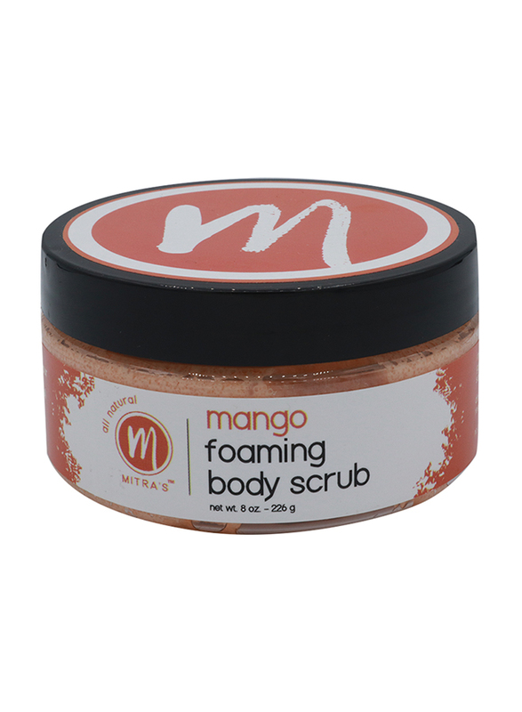 Mitra's Bath & Body Mango Foaming Body Scrub, 226gm