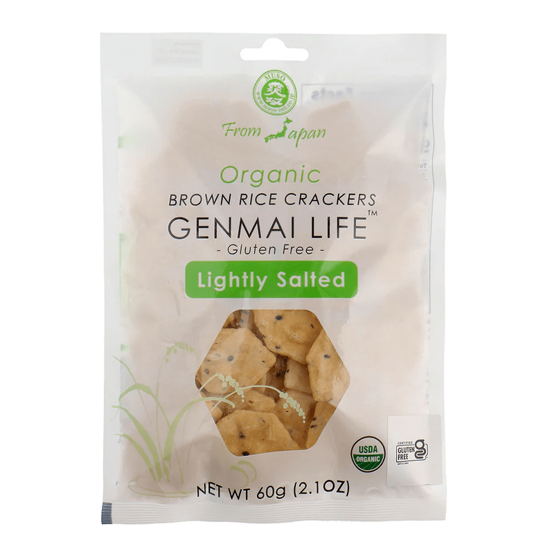 

Azeezia Organic World ORGANIC LIGHTLY SALTED BROWN RICE CRACKERS GLUTEN FREE 60 g 2.1 oz