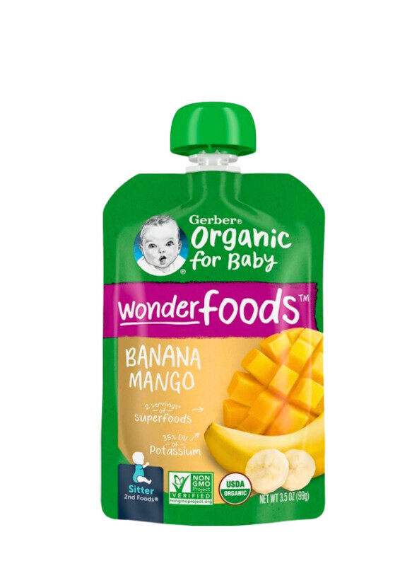 

Gerber Organic - Organic Baby Food Puree - Banana Mango 99g