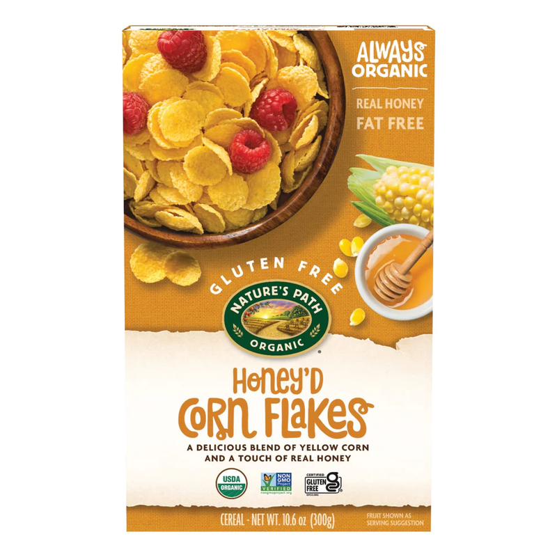 

AZEEZIA ORGANIC WORLD Organic Honey'd Corn Flakes Cereal, 10.6 oz 300 g