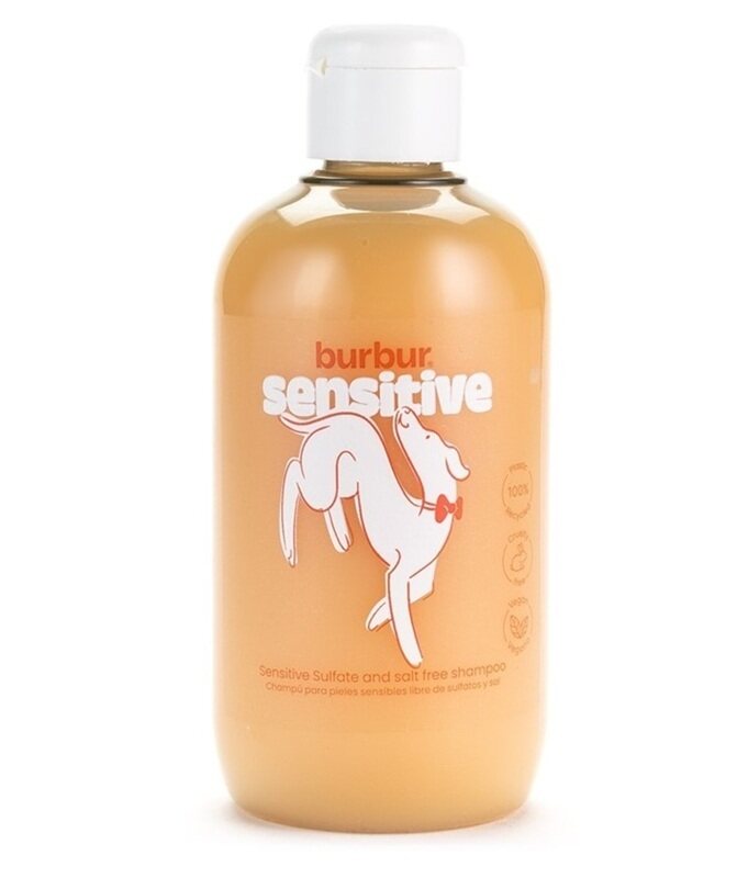 

PET SHAMPOO. Burbur Sensitive Sulfate & Salt Free Shampoo (400 ml). Made in Spain