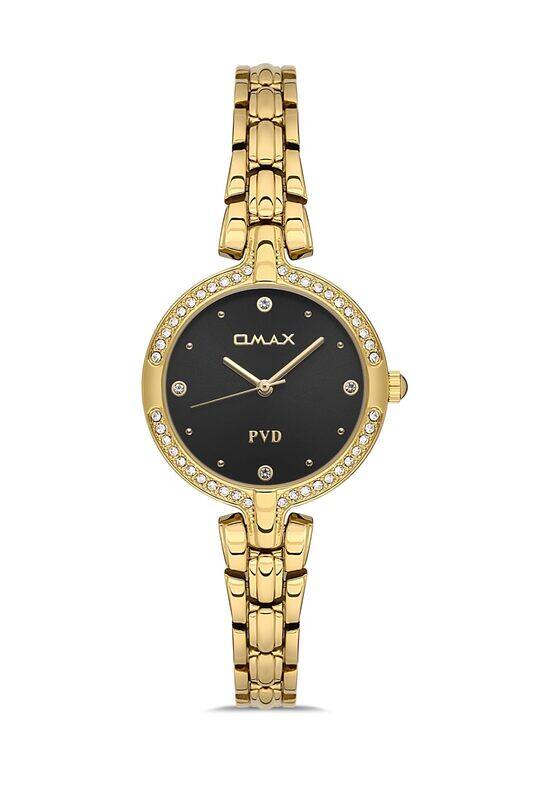 

Omax Original Watches for Women Gold Stainless Classic Strap 31mm White Round Shape Analog Wrist Watch Women 100% Waterproof Business Casual Wear Gift