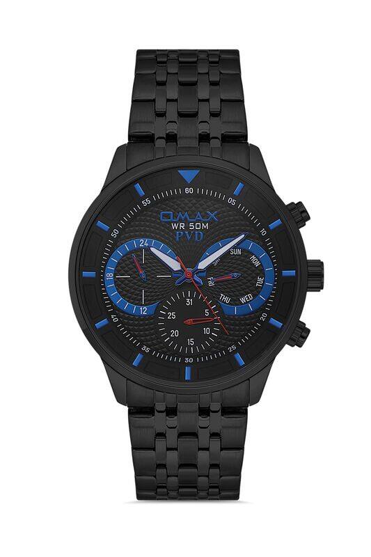 

Omax Original Watches for Men Full Gold Stainless Steel Strap 31mm Black Classic Round Shape Analog Wrist Watch For Men's 100% Waterproof Business Cas