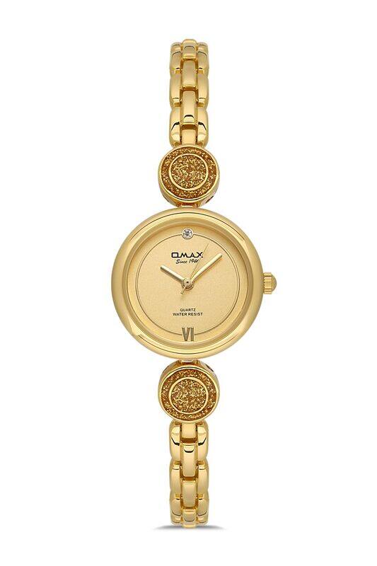 

Omax Original Watches for Women Silver Gold Stainless Steel Classic Strap 31mm Black Round Shape Analog Wrist Watch For Woman 100% Waterproof Business