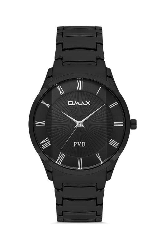 

Omax Original Watches for Women Silver Stainless Classic Strap 31mm Black Round Shape Analog Wrist Watch 100% Waterproof Formal Business Casual Wear G