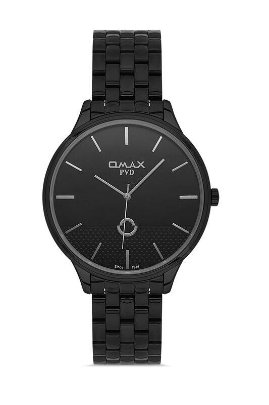 

Omax Original Watches for Men Black Classic Stainless Steel Strap 41mm Round Shape Analog Wrist Watch For Men's 100% Waterproof Business Casual Wear G