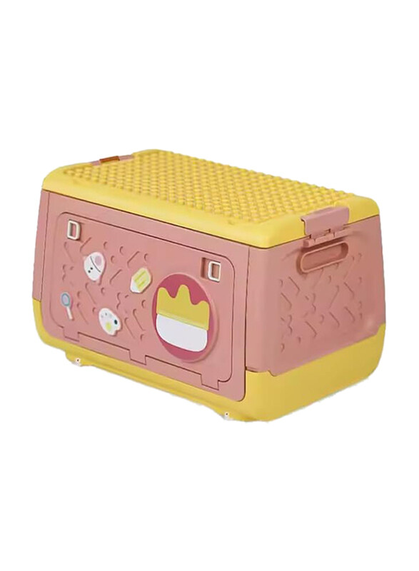 

Manful Toy Plastic Stackable Foldable Storage Box, 20 Ltr, Pink