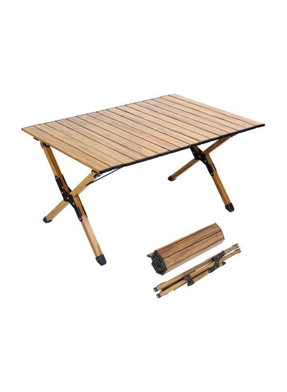 

Manful Lightweight & Portable Roll-up Picnic Folding Aluminium Camping Table with Carry Bag, Small, Khaki