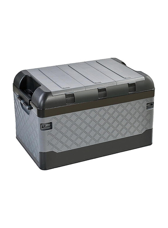 

Manful Outdoor Double Layer Camping Collapsible Waterproof Storage Crates Box Stackable Bins with Lids for Small Parts Organizer, 40L, Grey