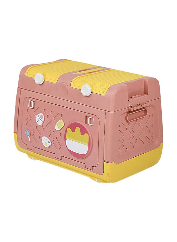 

Manful Toy Plastic Stackable Foldable Storage Box, 25 Ltr, Pink