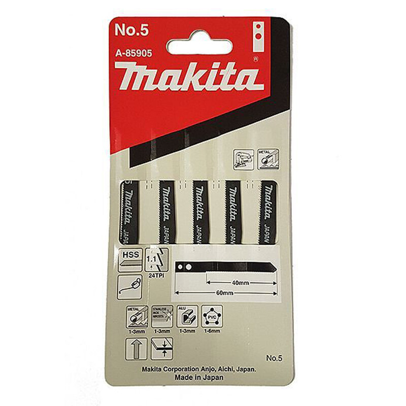 

Makita Jigsaw Blade No.5 Mild Steel A85905