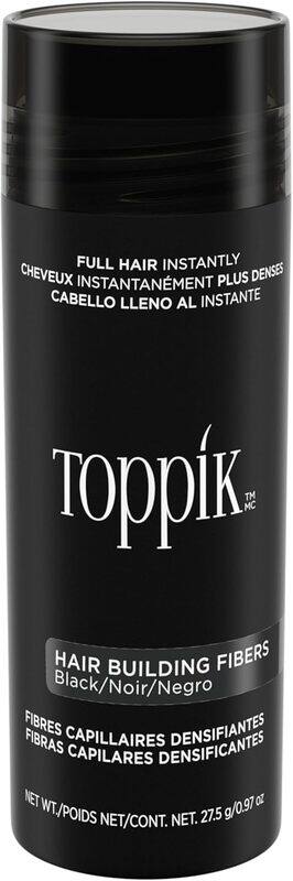 

Toppik Hair Building Fibers with Premium Keratin Fibers Conceals Hair Thinning and Hair Loss for Fuller Looking, Black 27.5g