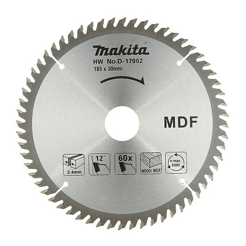 

Makita MDF Blade 185mm 60T D-17902
