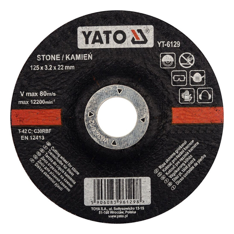 

YATO Stone Cutting Disc 125x3.2x22mm YT-6129