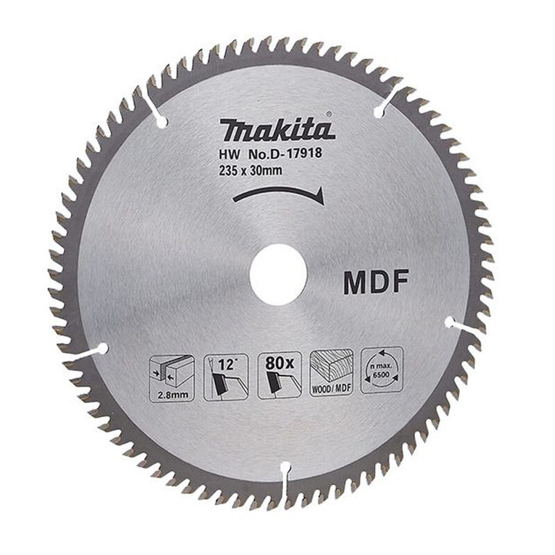 

Makita MDF Blade 235mm 80T D-17918