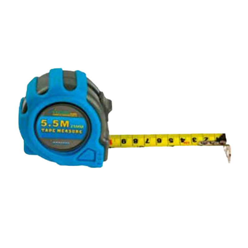 

Starex Measuring Tape 5mx19mm Rubber Grip Yellow Blade 3 Stop D/Blister