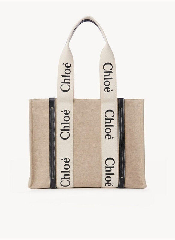 

Chloé Chloe Woody Tote Bag in Linen Medium