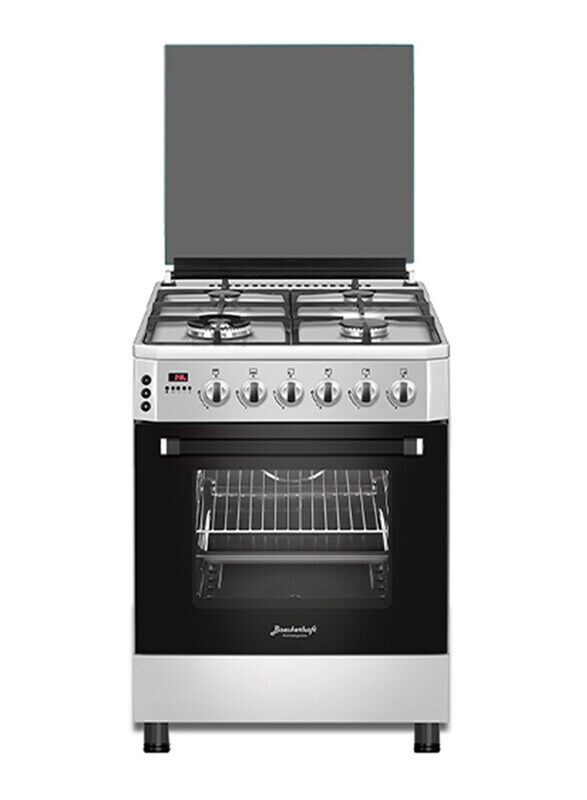 

Baeckerhaft 60cm 4-Burner Free Standing Gas Cookers, Silver,Wok