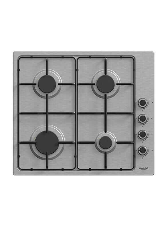 

Baeckerhaft 60cm 4-Burner Built-In Gas Stainless Steel Hobs, Silver