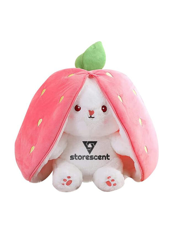 

Generic Storescent Reversible Carrot Strawberry Bunny Plush Toy, Ages 3+