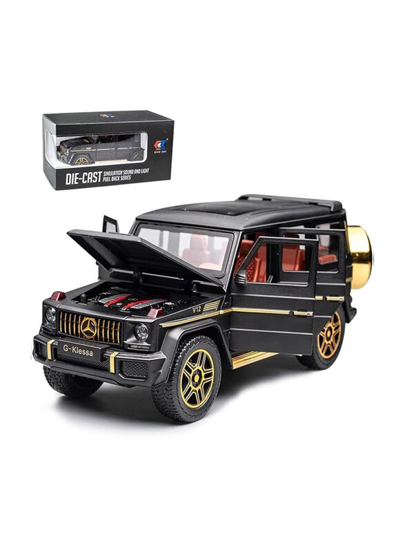 

Erock Exquisite Car Model 1/24 Benz G63 AMG Model Toy Car, Black, Ages 12+