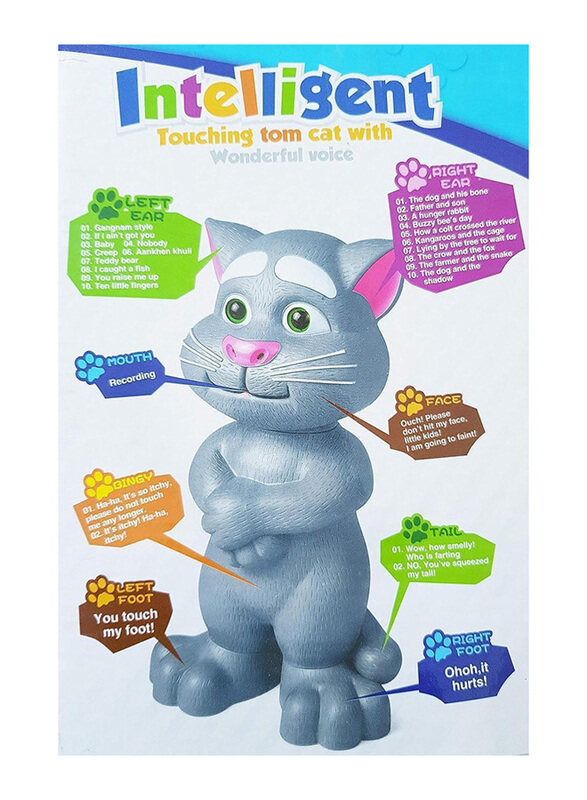 

Generic Talking Touching Tom Cat Toy, 1 Pieces, Ages 3+