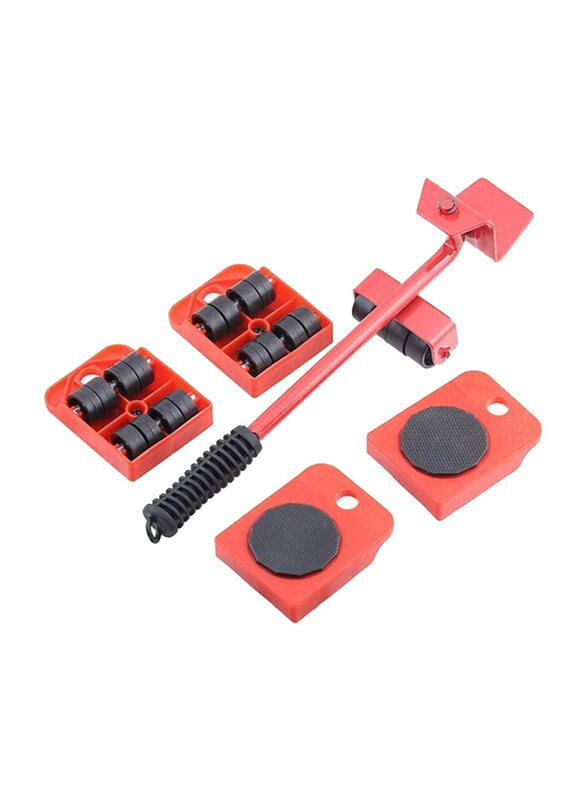 

Humi Homes Heavy Duty Furniture Lifter Mover Tool Set, Red/Black