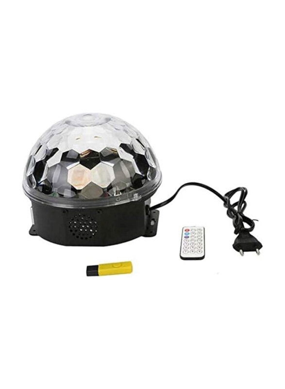 

J&K LED Crystal Magic Ball Disco DJ Party Lights, Black