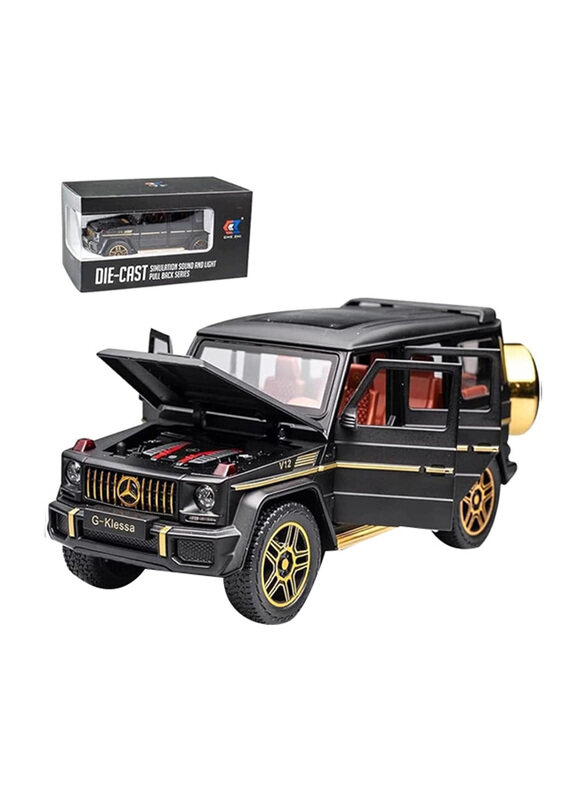 

Erock Exquisite Car Model 1/24 Benz G63 AMG Model Toy Car, Black, Ages 12+