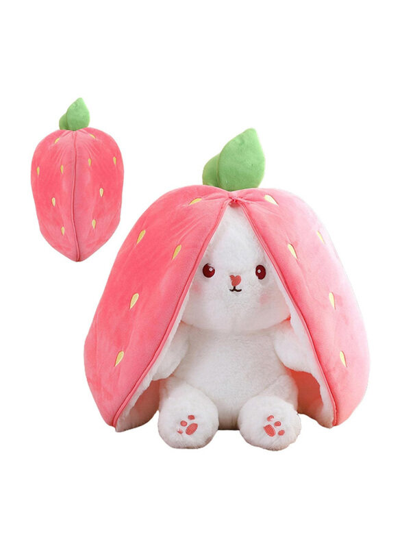 

Generic Cute Rabbit Plush Toys Carrot Strawberry Bunny Pillow Plush Toy, All Ages