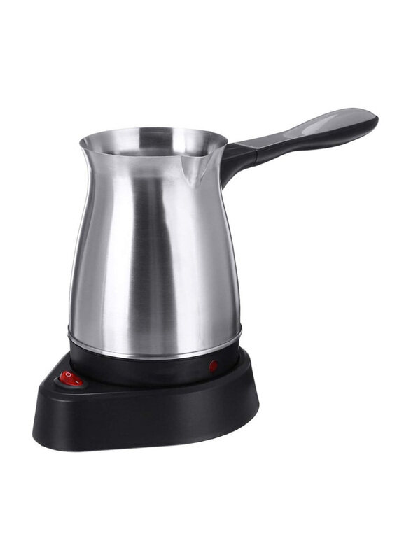 

Generic Stainless Steel Electric Portable Greek Turkish Coffee Machine Kettle, 500ml, Silver/Black