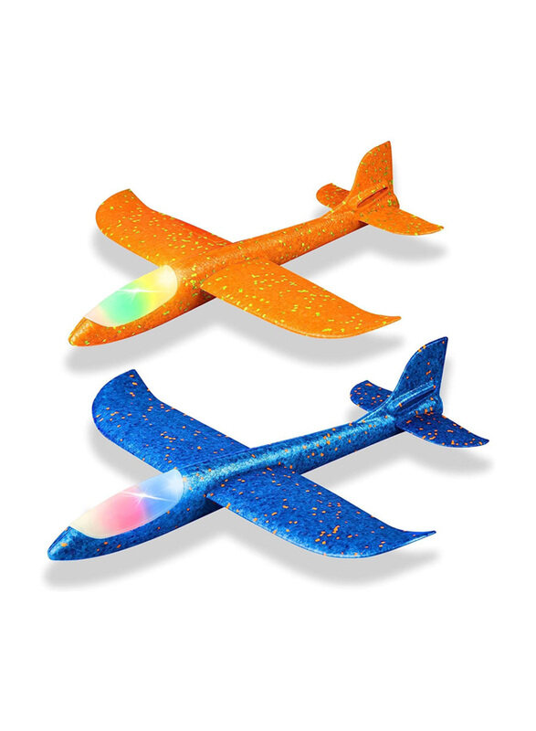 

Generic Large Throwing Foam LED Light Airplane, 2 Pieces, Ages 3+